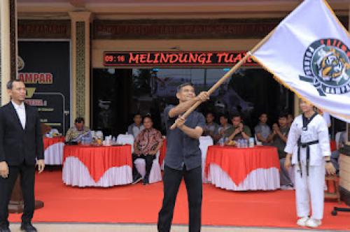 Bakti generasi dan prestasi Peresmian dojang taekwondo Res Kampar & Temu Silaturahmi Perguruan Karate Inkanas Kab Kampar